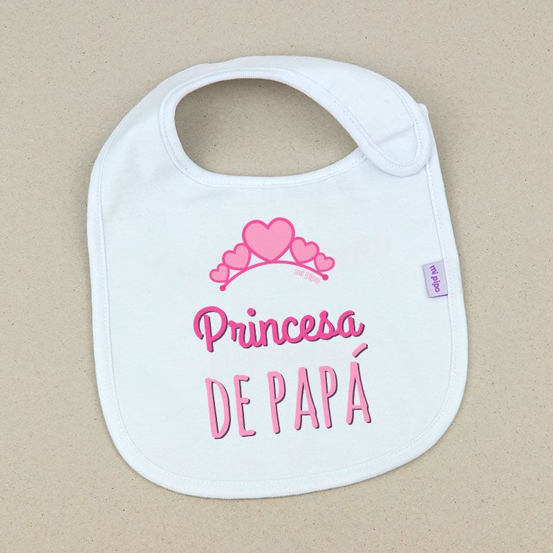 Babero Divertido Princesa de Papá - Mikeko