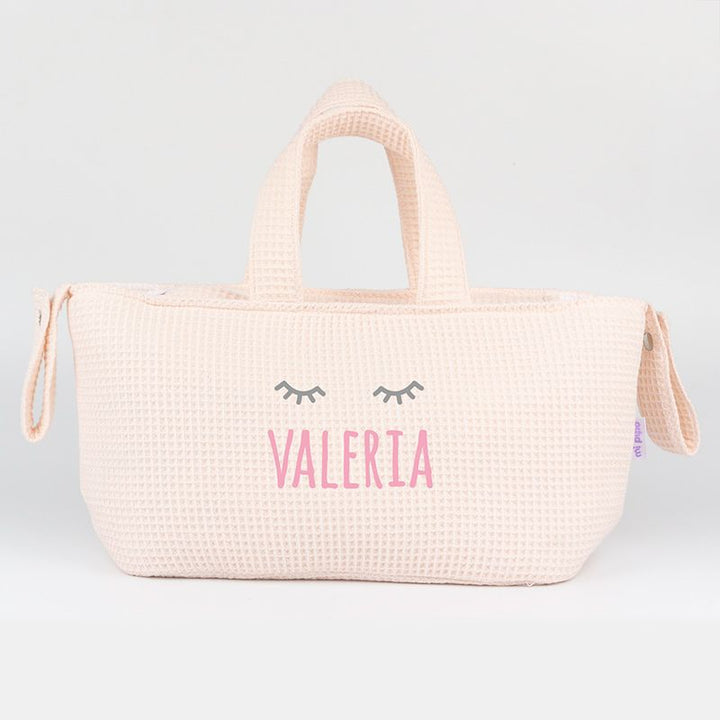 Bolso Mini Gofre Rosa Soft Personalizado