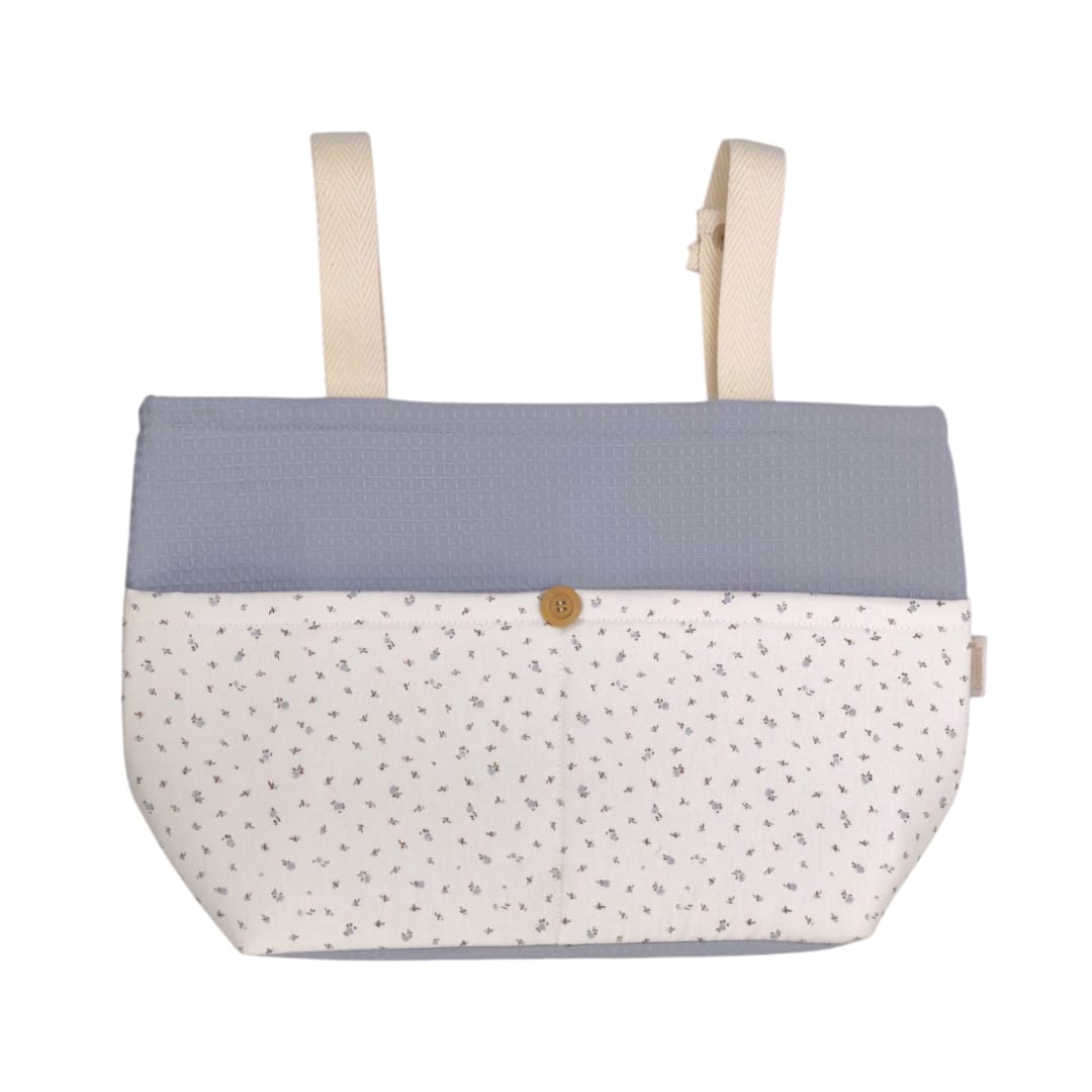 Bolso Carrito florecitas new Azul