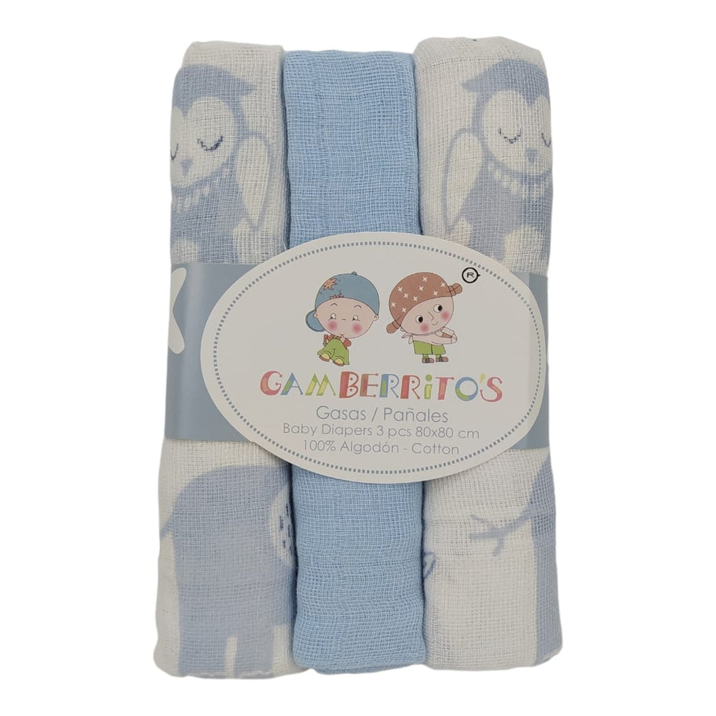 Gasas para bebé 3pcs azul