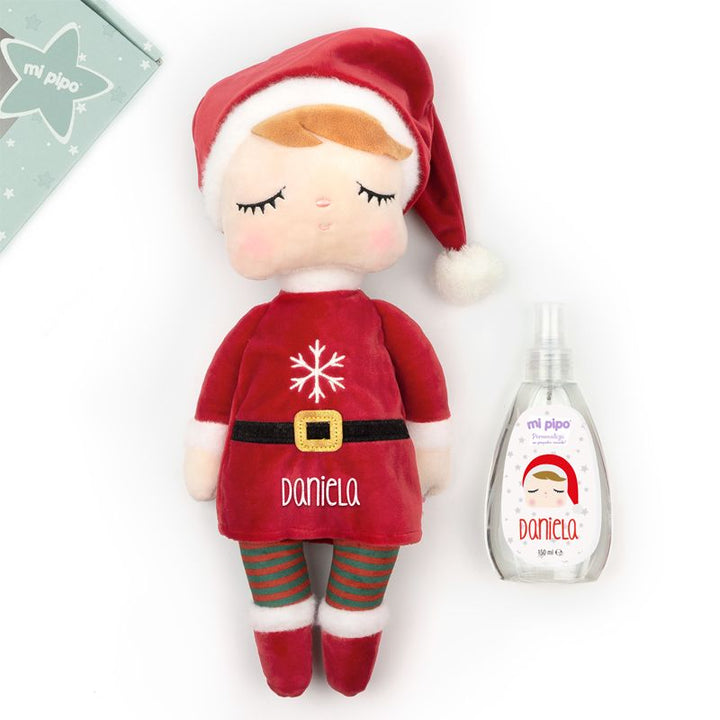 Cajita Muñeca Metoo Angela Navidad + Colonia personalizada - Mikeko