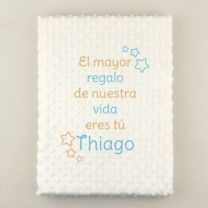 Manta Cuento Beige con tu propia frase