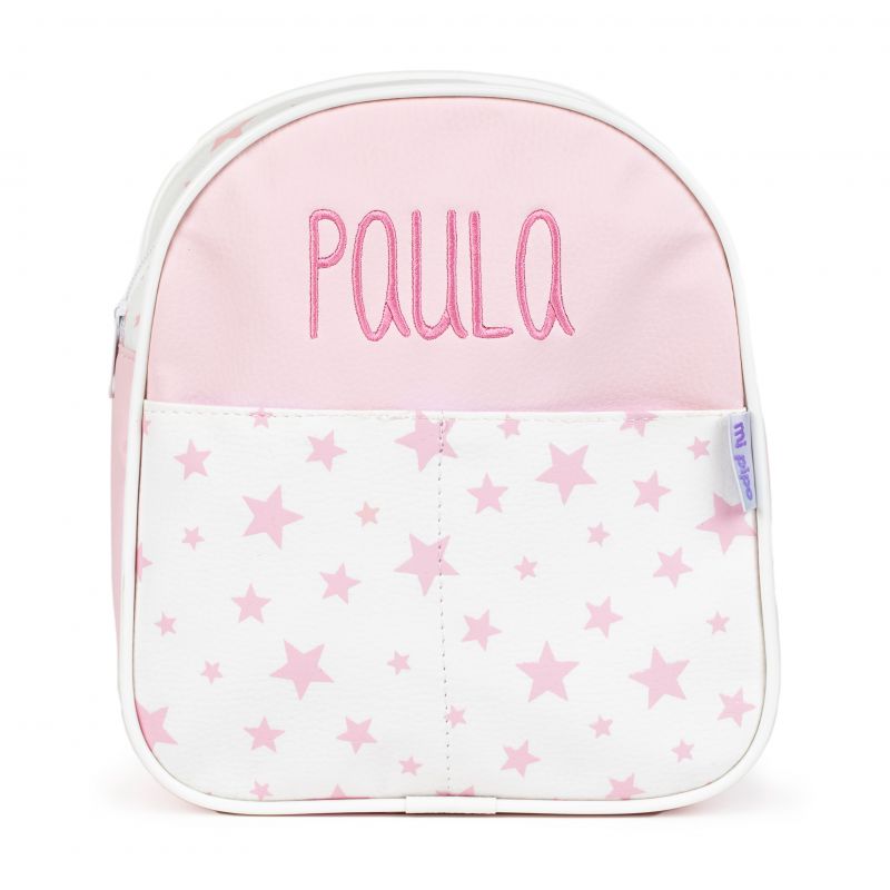 Mochila Estrellas Rosa Personalizada