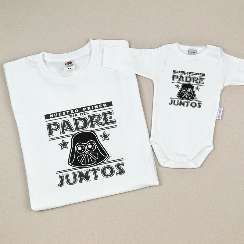 Pack 2 Prendas Nuestro primer día del Padre juntos Máscaras