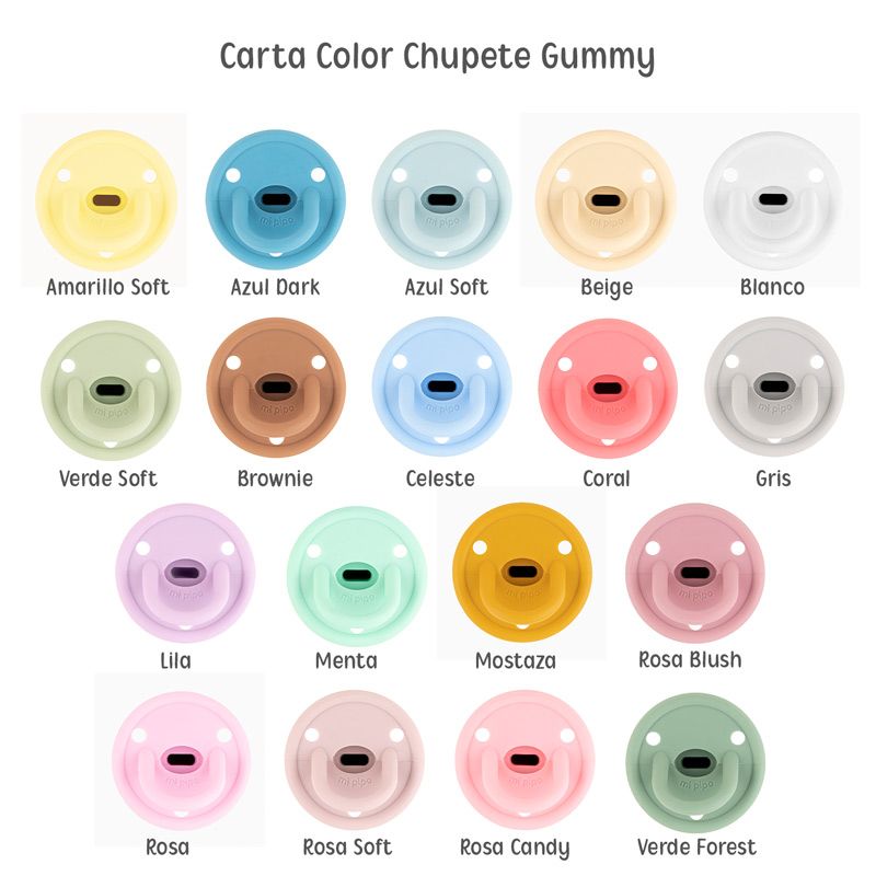 Pack 3 Chupetes Gummy Personalizados, elige colores