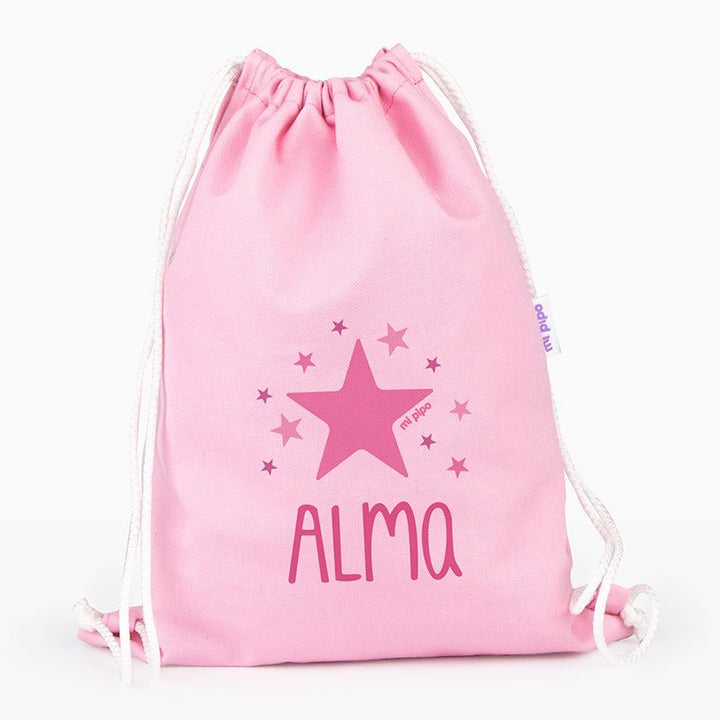 Petate Medium Lona Estrella Rosa personalizado, color a elegir - Mikeko