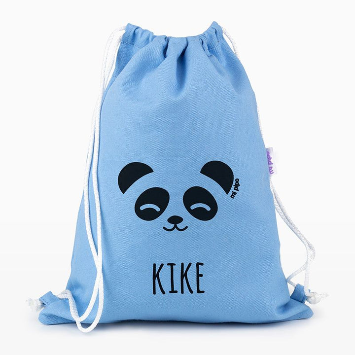 Petate Medium Lona Panda personalizado, color a elegir - Mikeko