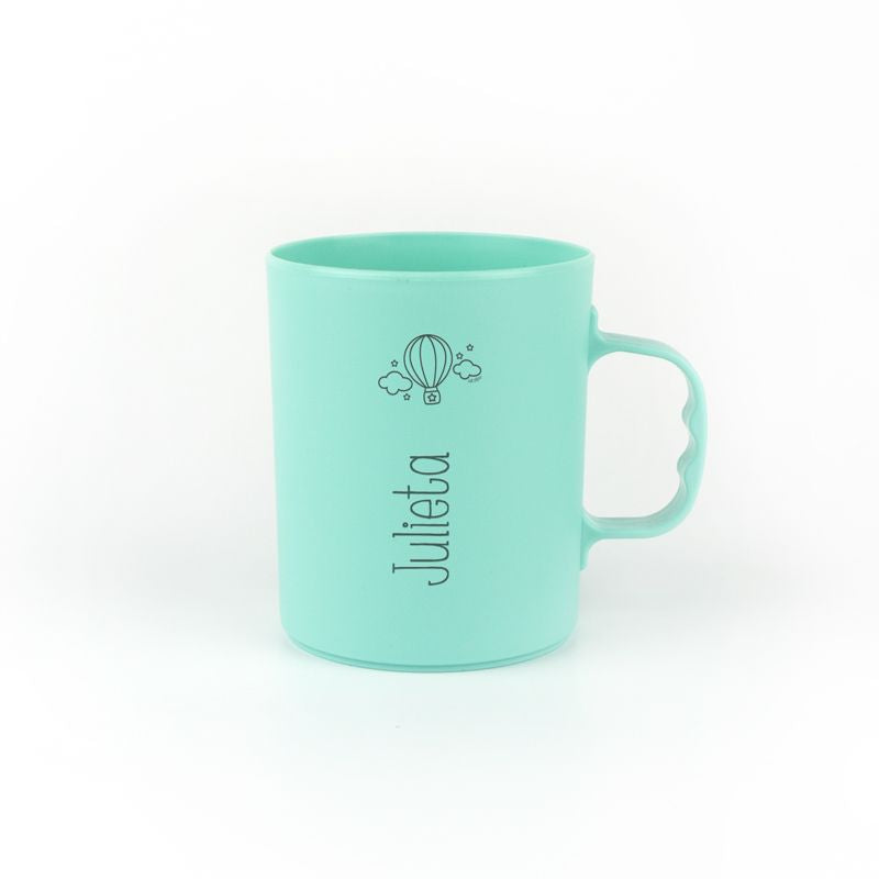 Taza Basic Personalizada Globo, elige color