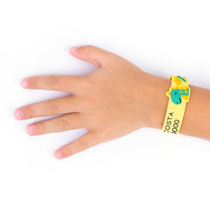 Pulsera Identificativa Personalizada Dinosaurio - Mikeko